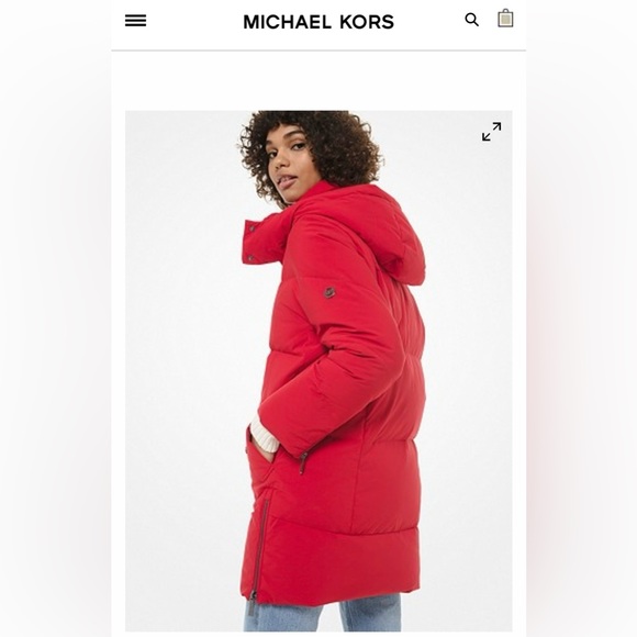 BNWT Red Michael Kors winter jacket - Picture 2 of 11